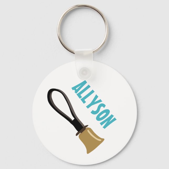 Handbell Choir Ringers Players Personalized Keychain (Front)