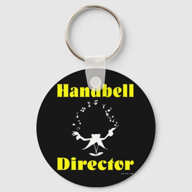 Handbell Director Keychain (Front)