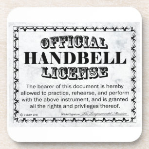 Handbell License Coaster