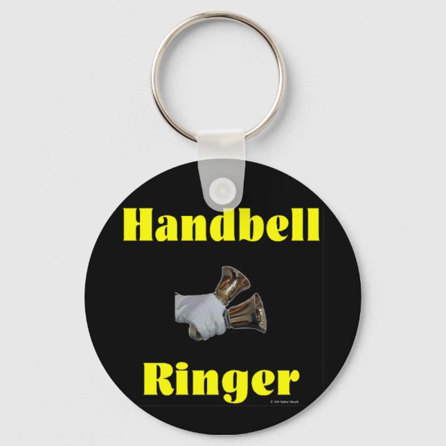 Handbell Ringer Keychain (Front)