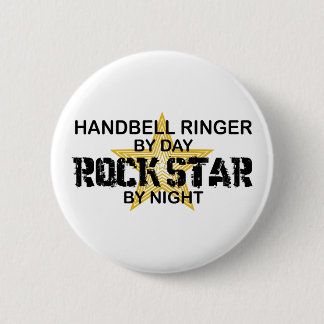 Handbell RInger Rock Star by Night 2 Inch Round Button