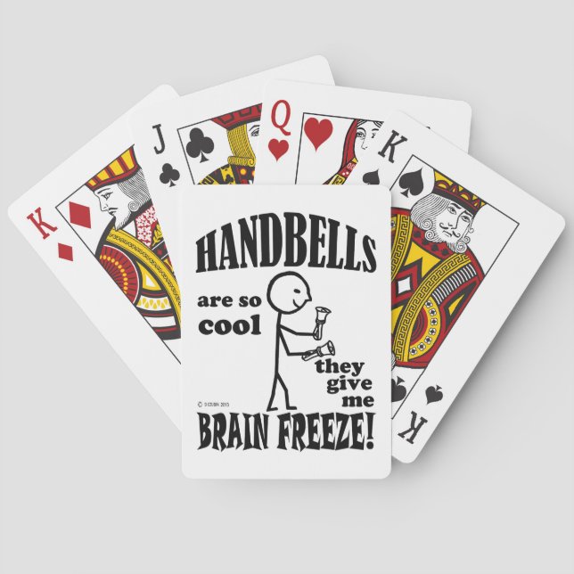 Handbells, Brain Freeze Playing Cards (Back)