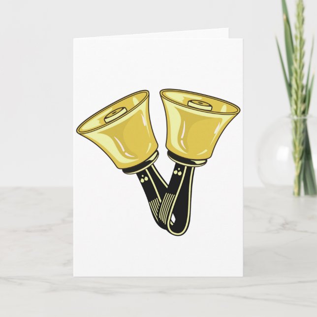 Handbells - Greetings Card (Front)