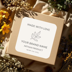 Handcrafted Artisan Minimalist Botanical Label