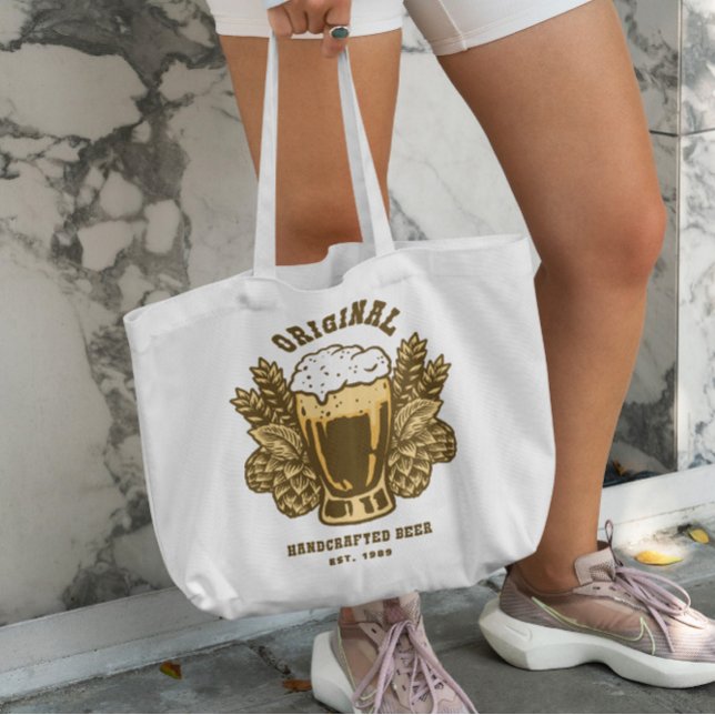 Handcrafted Beer Tote Bag (Creator Uploaded)