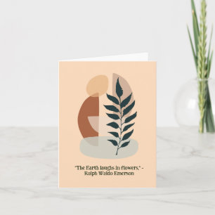 Handcrafted Boho Floral Blank All Occasions Card