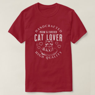 Handcrafted Cat Lover Meow and Furever Shirt