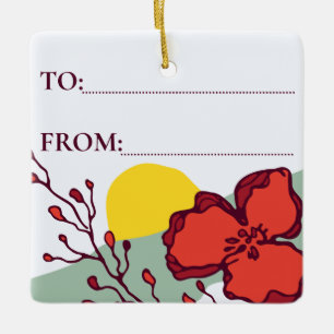 Handcrafted Ceramic Circle Ornaments