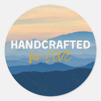 Handcrafted for Love Round Sticker