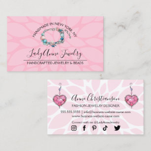 Handcrafted Jewellery and Bead Designer Business Card
