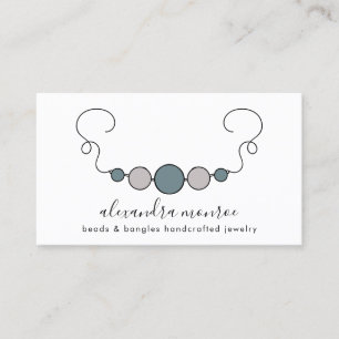 Handcrafted Jewellery Logo   Jewellery Design  Bus Business Card
