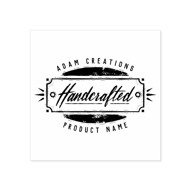 Handcrafted Personalized Label Rubber Stamp (Imprint)