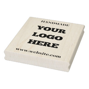 Handcrafted Shop Your Company Logo Rubber Stamp