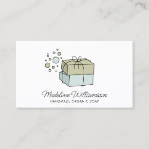 Handcrafted Soap Logo   Soap Craft Business Card 