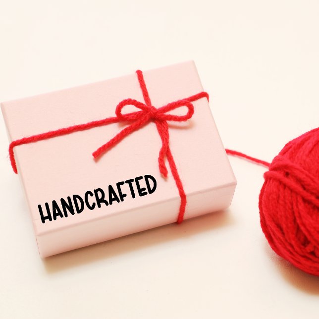 Handcrafted Text Design Rubber Stamp (Creator Uploaded)
