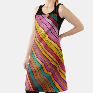 Handcrafted Wooden Plank Table with Apron