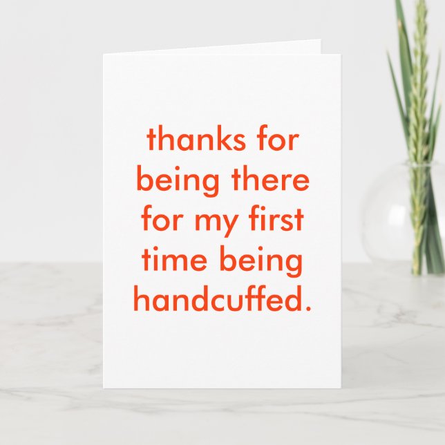 handcuffed thank you card (Front)