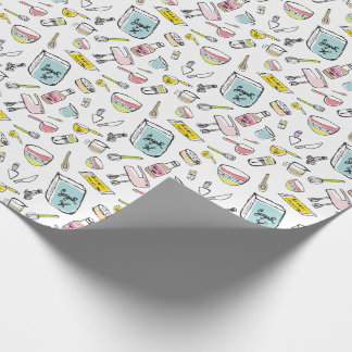 Handdrawn Baking Pattern Wrapping Paper