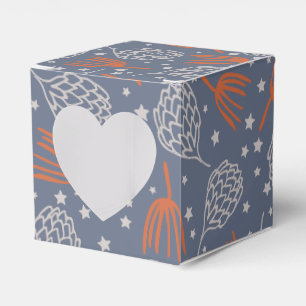 Handdrawn Pine Cones and Boughs Favor Box