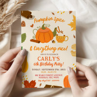HandDrawn Pumpkin Spice and Everything Nice Party