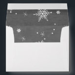 Handdrawn Snowflakes Collection Envelope<br><div class="desc"></div>