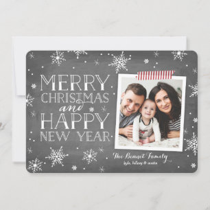 Handdrawn Snowflakes Collection Holiday Card