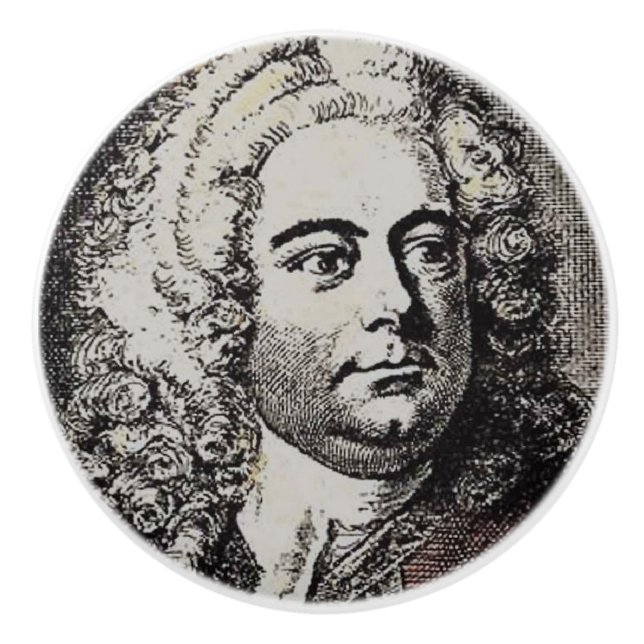 HANDEL 1-1/2 inch ceramic pull knob (Front)