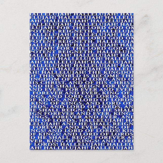 Handel Messiah Christmas Holiday Postcard (Front)