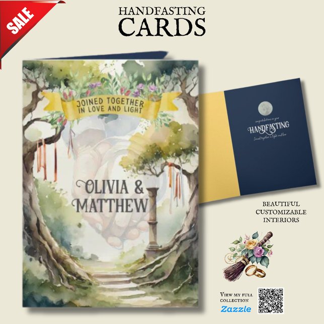 HANDFASTING CARDS PERSONALIZED TREE OF LIFE 🌿 (Creator Uploaded)