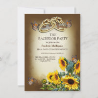 Handfasting Ceremony Bachelor invitation