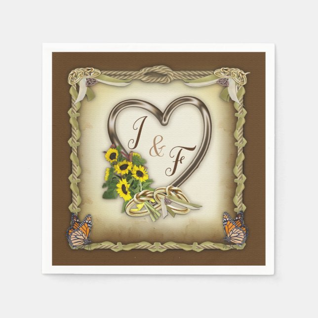 Handfasting Ceremony Party Napkins (Front)