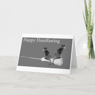 Handfasting heureux ! Carte de mariage païenne de