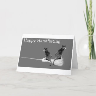 Handfasting heureux ! Carte de mariage païenne de