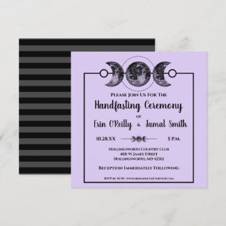 Handfasting Wedding Invitation Wicca Pagan Celtic