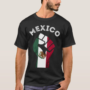 Handfist Mexican Flag Mexico Mexican Pride Mexican T-Shirt
