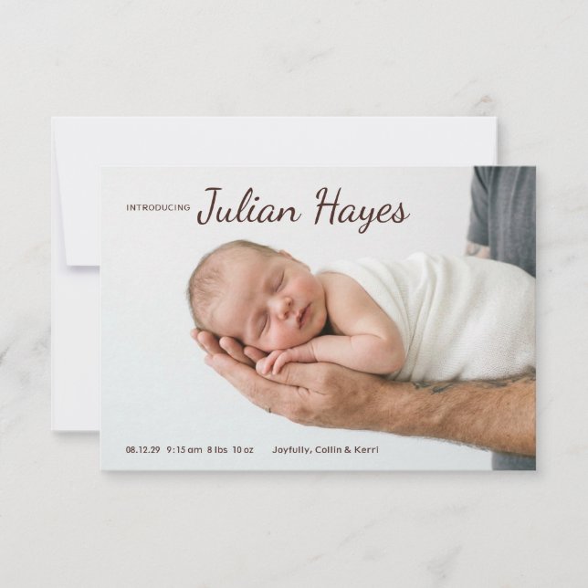 Handful of Joy Brown Announcement (Front)