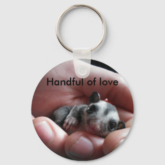 Handful of love keychain