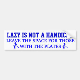 HANDICAP BUMPER STICKER