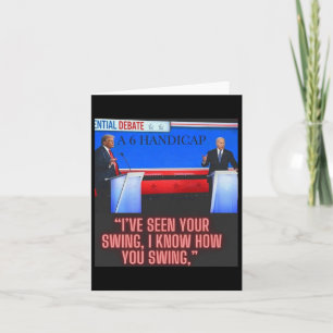 Handicap Joe Biden And Donald Trump Debate Card