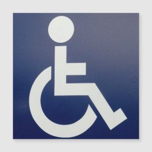 Handicap magnetic card