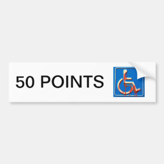 Handicap Points Bumper Sticker