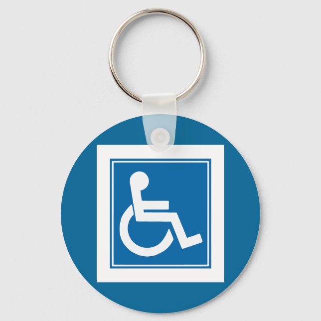 Handicap Sign Keychain (Front)
