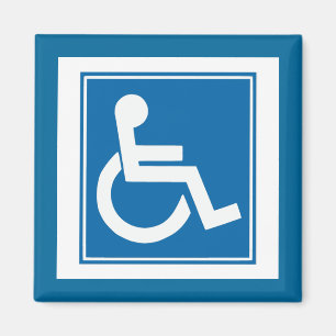 Handicap Sign Magnet