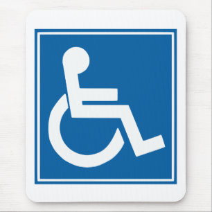 Handicap Sign Mouse Pad