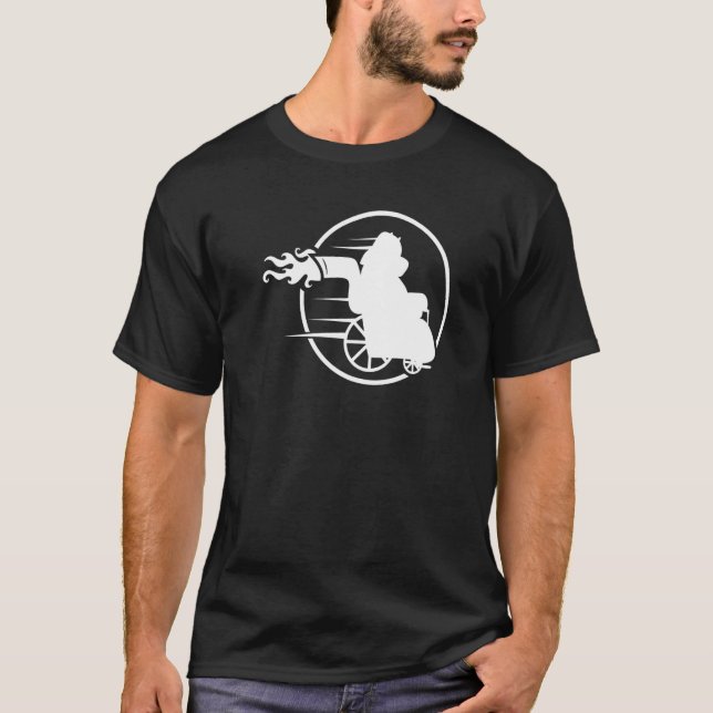 Handicap Wheelchair Disability Humour  Paraplegic  T-Shirt (Front)