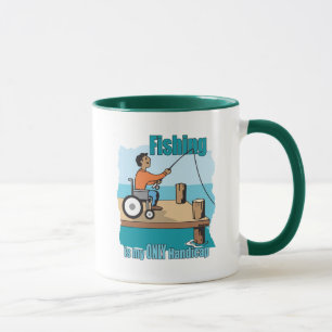 Handicap Wheelchair Fishing Mug