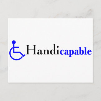 Handicapable (Wheelchair) Postcard