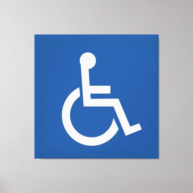Handicapped Canvas Print (Front)