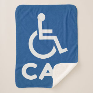 Handicapped Car Sherpa Blanket