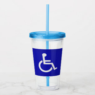 Handicapped Disabled Acrylic Tumbler